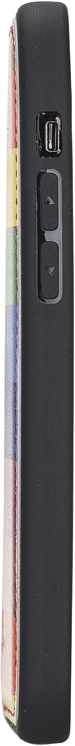 Venito Lucca – Funda de piel compatible con iPhone 11 (6.1 pulgadas), extra segura con cubierta trasera acolchada (arcoíris)