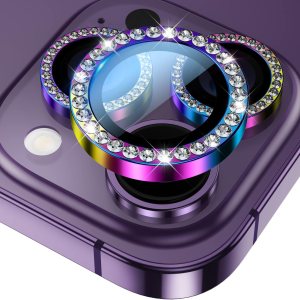 BAZO Protector de lente de cámara para iPhone 14 ProiPhone 14 Pro Max, protección contra caídas Cubierta de cámara de vidrio templado 9H, pantalla BAZO Protector de lente de cámara para iPhone 14 ProiPhone 14 Pro Max, protección contra caídas Cubierta de cámara de vidrio templado 9H, pantalla