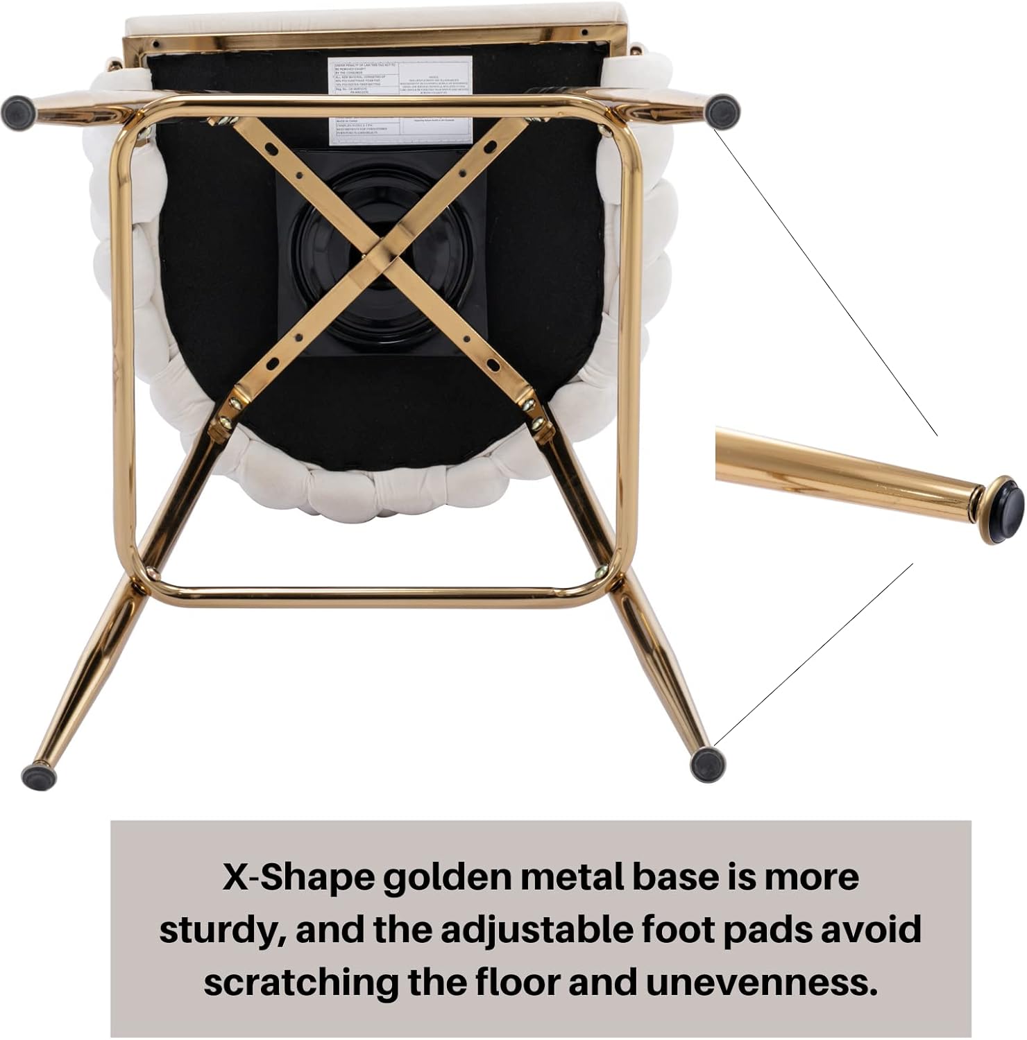 LukeAlon Juego de 2 taburetes modernos de terciopelo para mostrador, giratorios de 360 de 26 pulgadas de altura de asiento bajos con patas doradas,