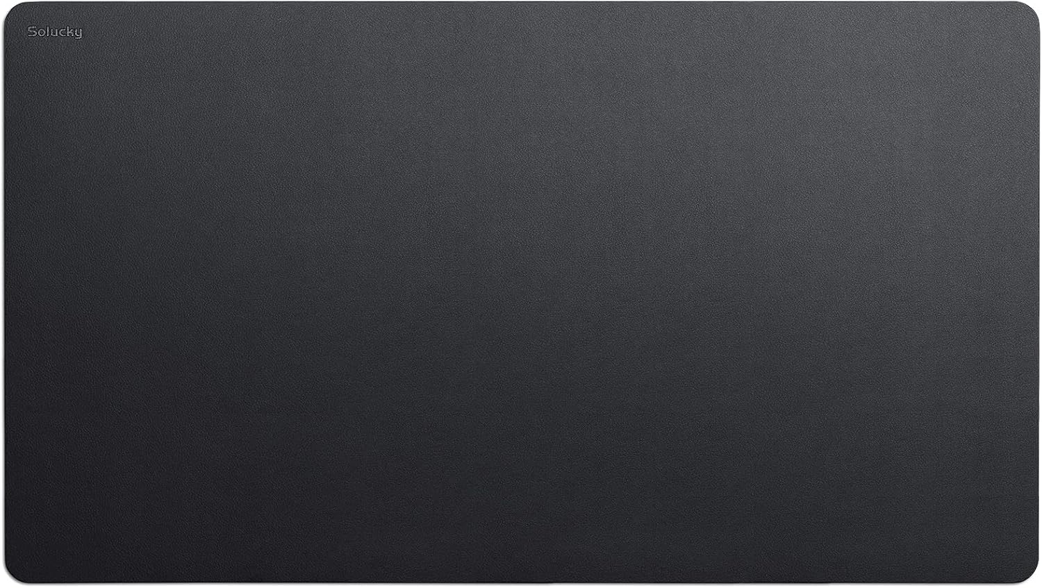 Tapete de cuero para escritorio y protector de secante, plano, antideslizante, tamaño grande, 36 x 20 pulgadas, color negro, ideal para oficina y