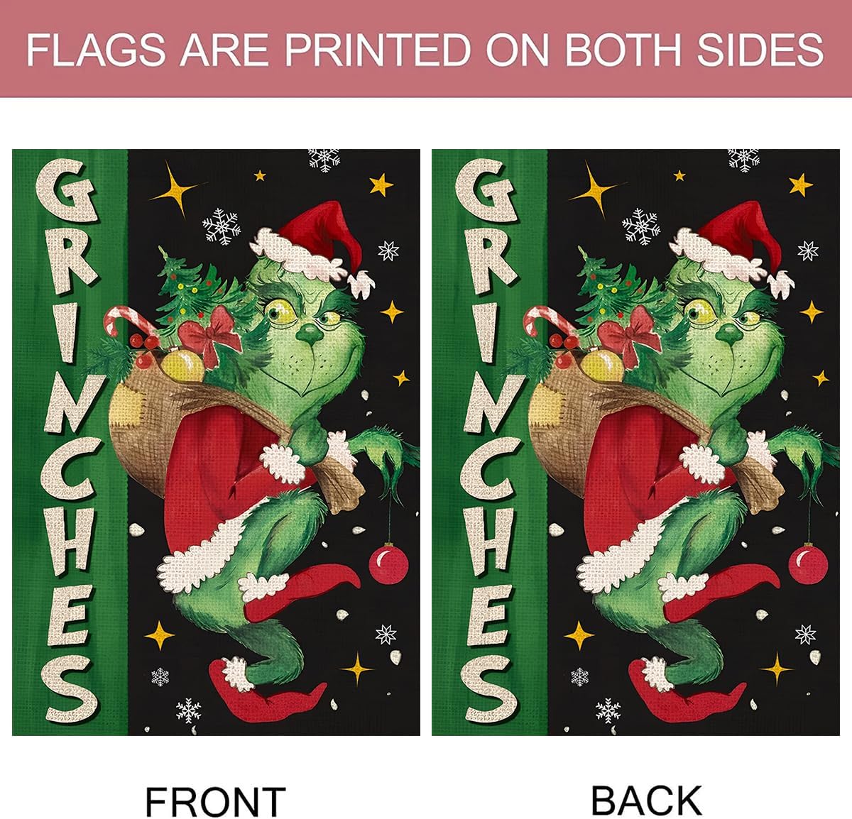 Banderas de jardín de Navidad para exteriores, 12 x 18 pulgadas, diseño de doble cara, decoración de bandera de jardín de Navidad, suministros de