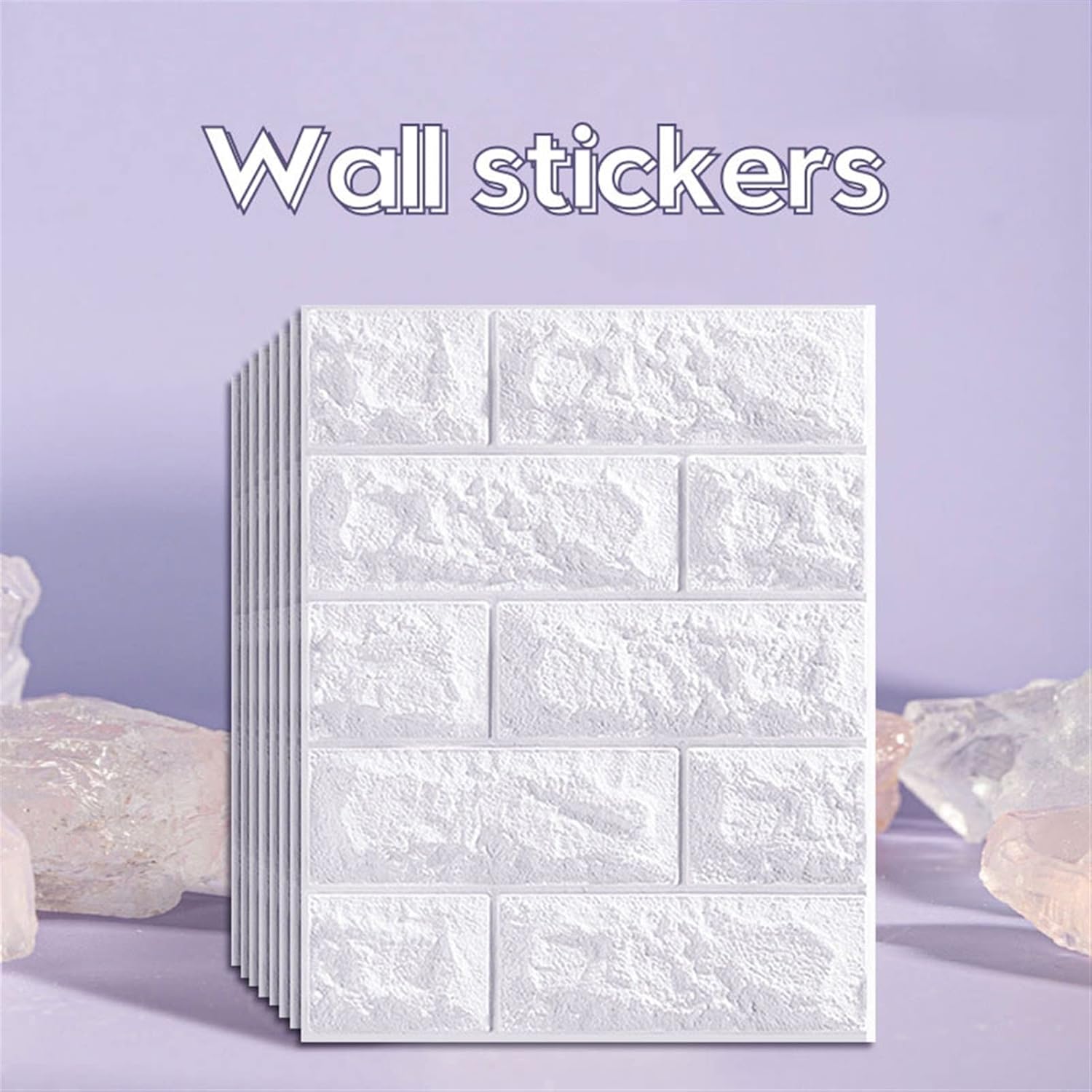 Panel de pared 3D, 10 unidades, autoadhesivo, impermeable, de espuma de polietileno, anticolisión, utilizado para baño y sala de estar, decoración
