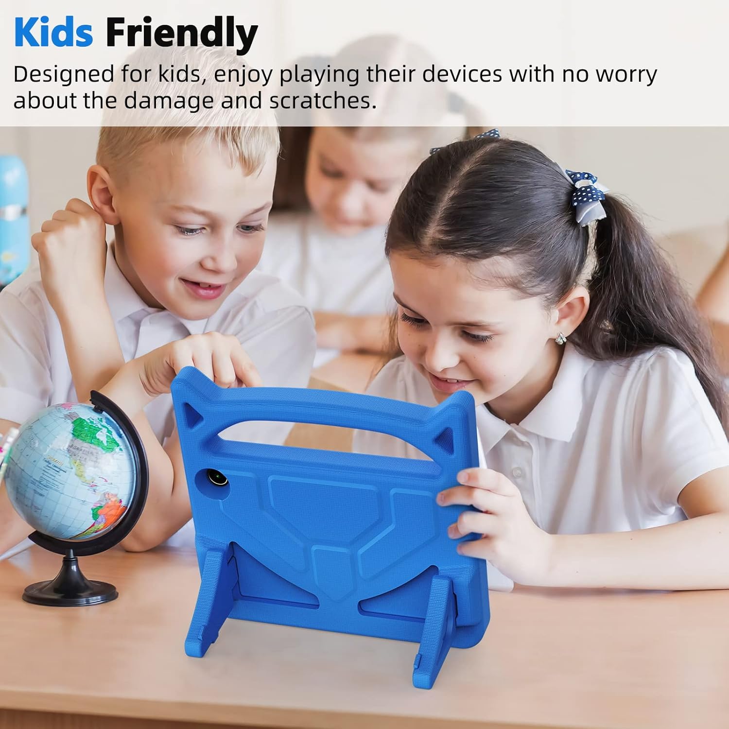 Funda para tablet Fire 7 para niños, funda para Kindle Fire 7, Ubearkk Kids Friendly Funda protectora a prueba de golpes, solo compatible con