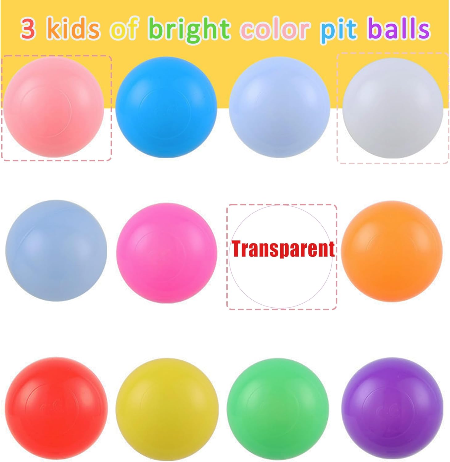 Lovgrils 170 bolas rosas para niños, bolas de plástico rosa para hogueras de bolas, bolas de colores brillantes para niños pequeños de 1 a 3 años