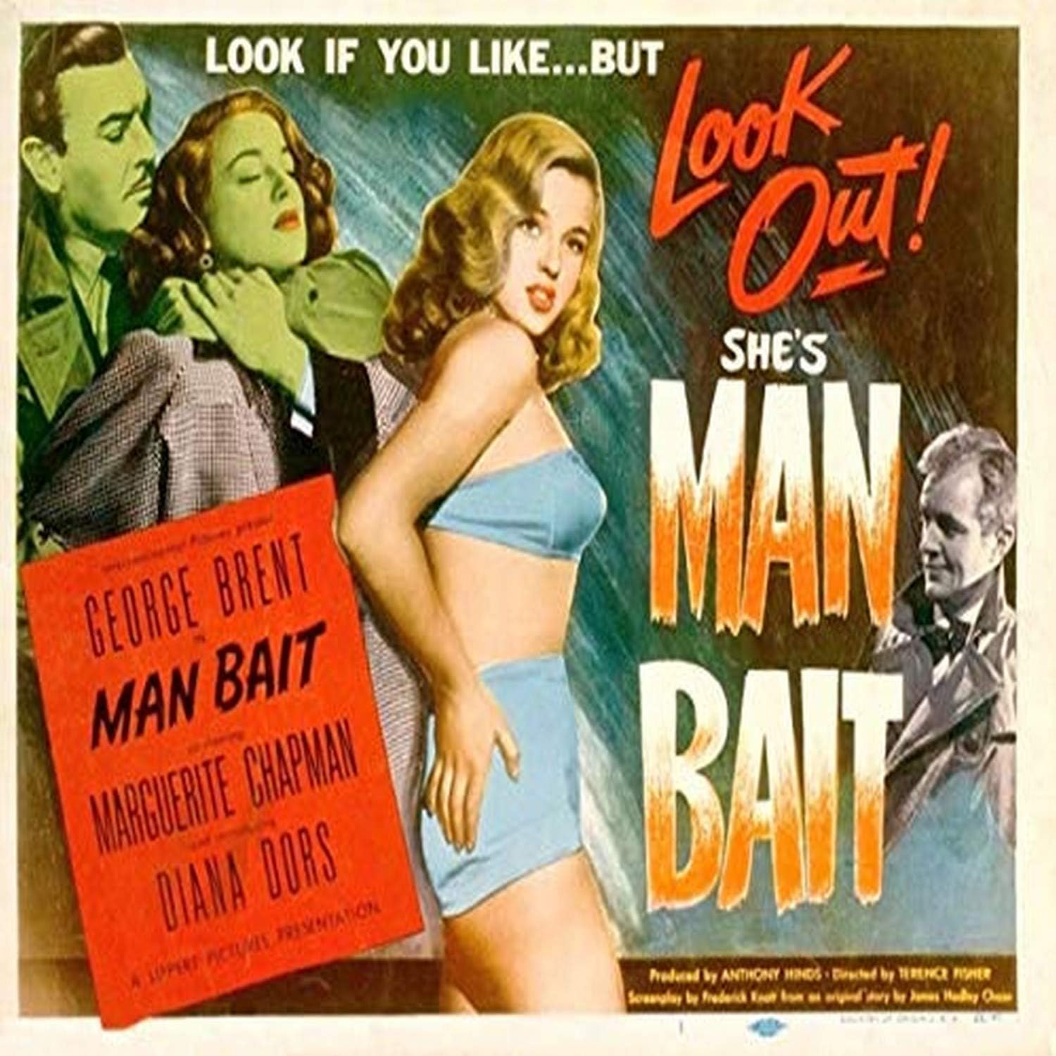 Posterazzi DAP16862 Diana Dors-Man Bait Photo Print, 10 x 8, Multi