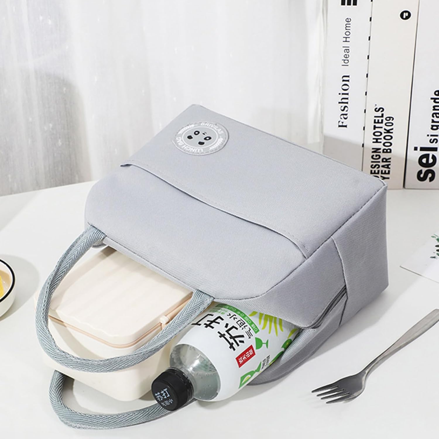Hoomall Bolsa de almuerzo aislada, bolsa de almuerzo reutilizable para adultos, bolsas térmicas a prueba de fugas para el trabajo, oficina, picnic o