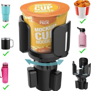 Expansor de portavasos grande mejorado para automóvil se adapta a contenedores de 10 a 64 onzas, 2.95 a 5.5 pulgadas, soporte universal para tazas Expansor de portavasos grande mejorado para automóvil se adapta a contenedores de 10 a 64 onzas, 2.95 a 5.5 pulgadas, soporte universal para tazas