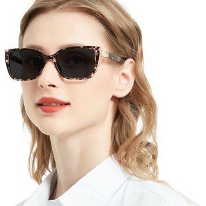 Anteojos de lectura grandes para mujer, cuadrados, ojo de gato, 1.0, 1.25, 1.5, 1.75, 2.0 a 6.0, con lado brillante Anteojos de lectura grandes para mujer, cuadrados, ojo de gato, 1.0, 1.25, 1.5, 1.75, 2.0 a 6.0, con lado brillante