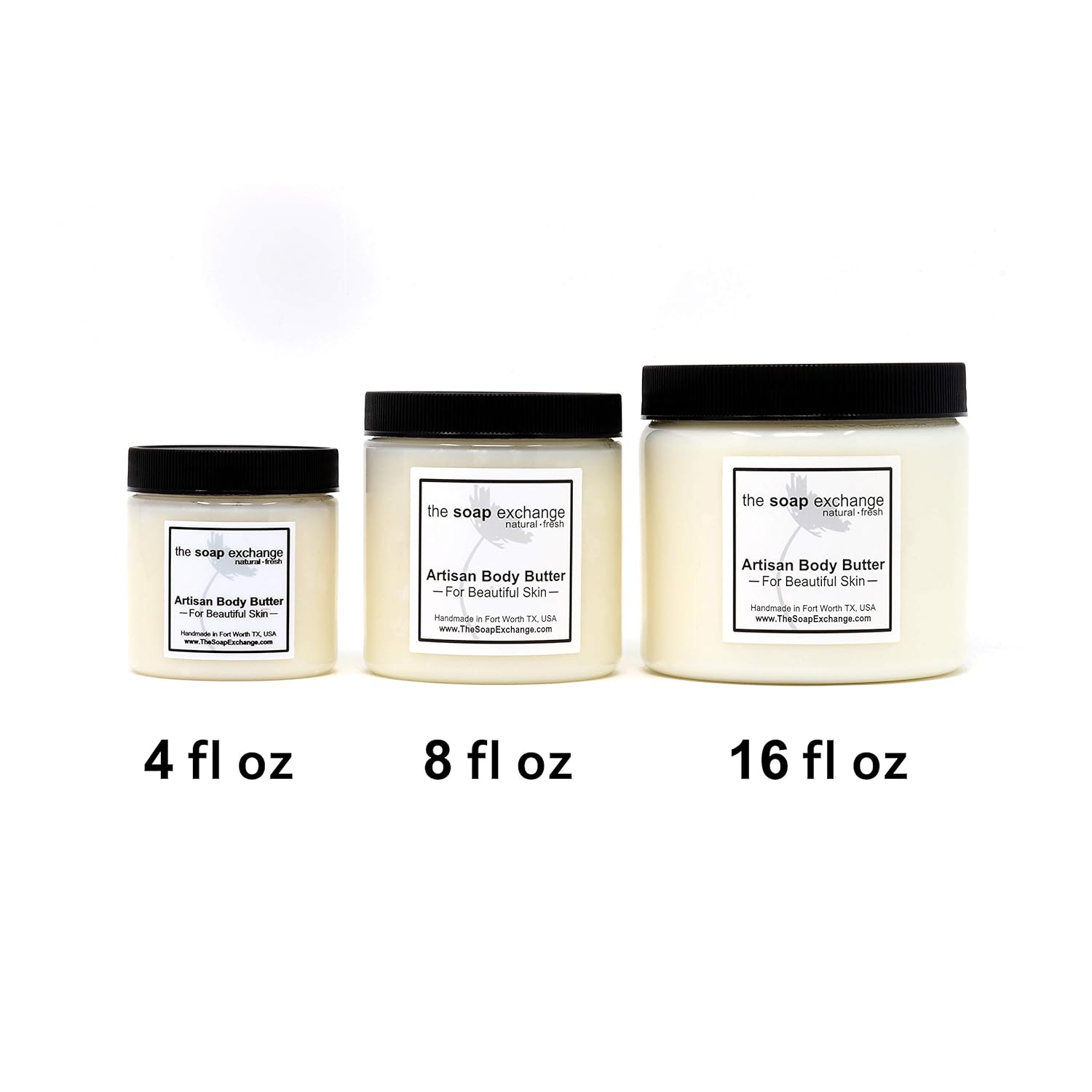 The Soap Exchange Mantequilla corporal  Aroma de Gardenia blanca  Hecho a mano 4 fl oz  4.1 fl oz de cuidado natural de la piel artesanal, manteca