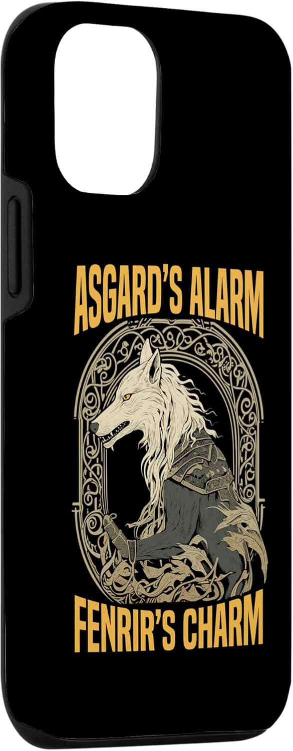 Funda para iPhone 14 Pro Fenrir Wolf Viking Orgullo escandinavo Norsemen Odines Wolf