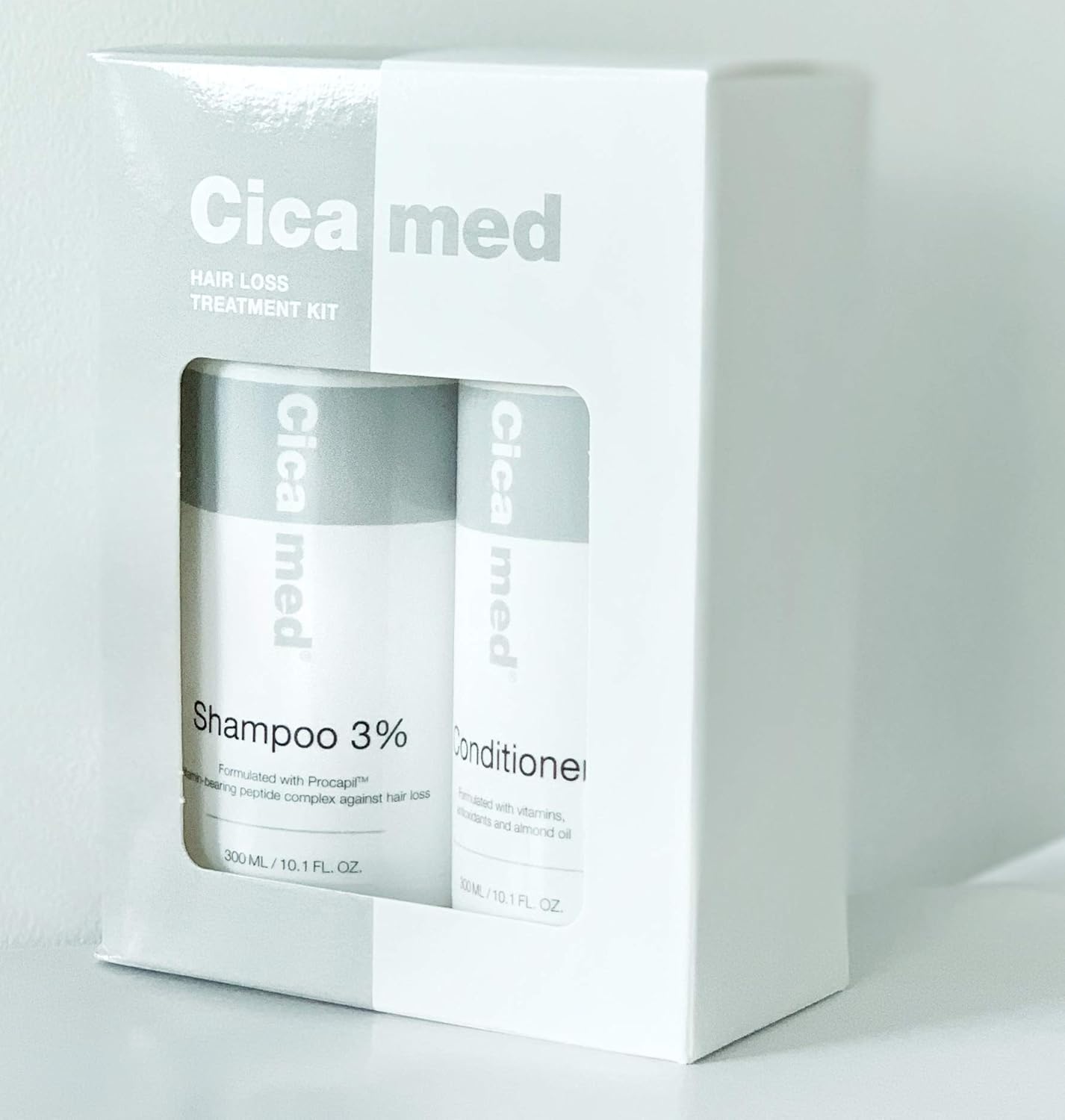 Tratamiento de pérdida de cabello, champú 3% Procapil y acondicionador Set, Cicamed Organic Science