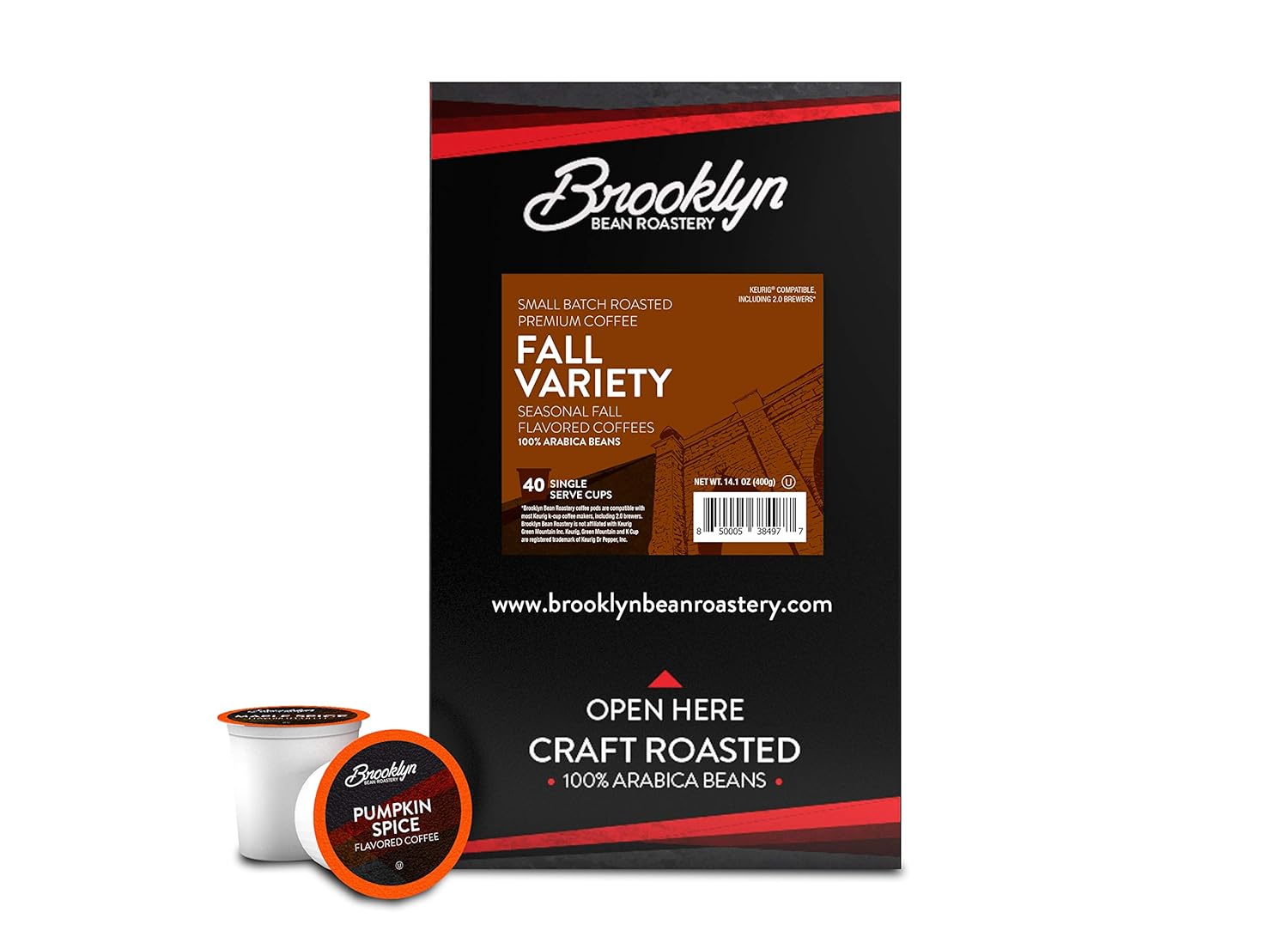 Brooklyn Beans – Cápsulas de café gourmet Coney Island Caramel