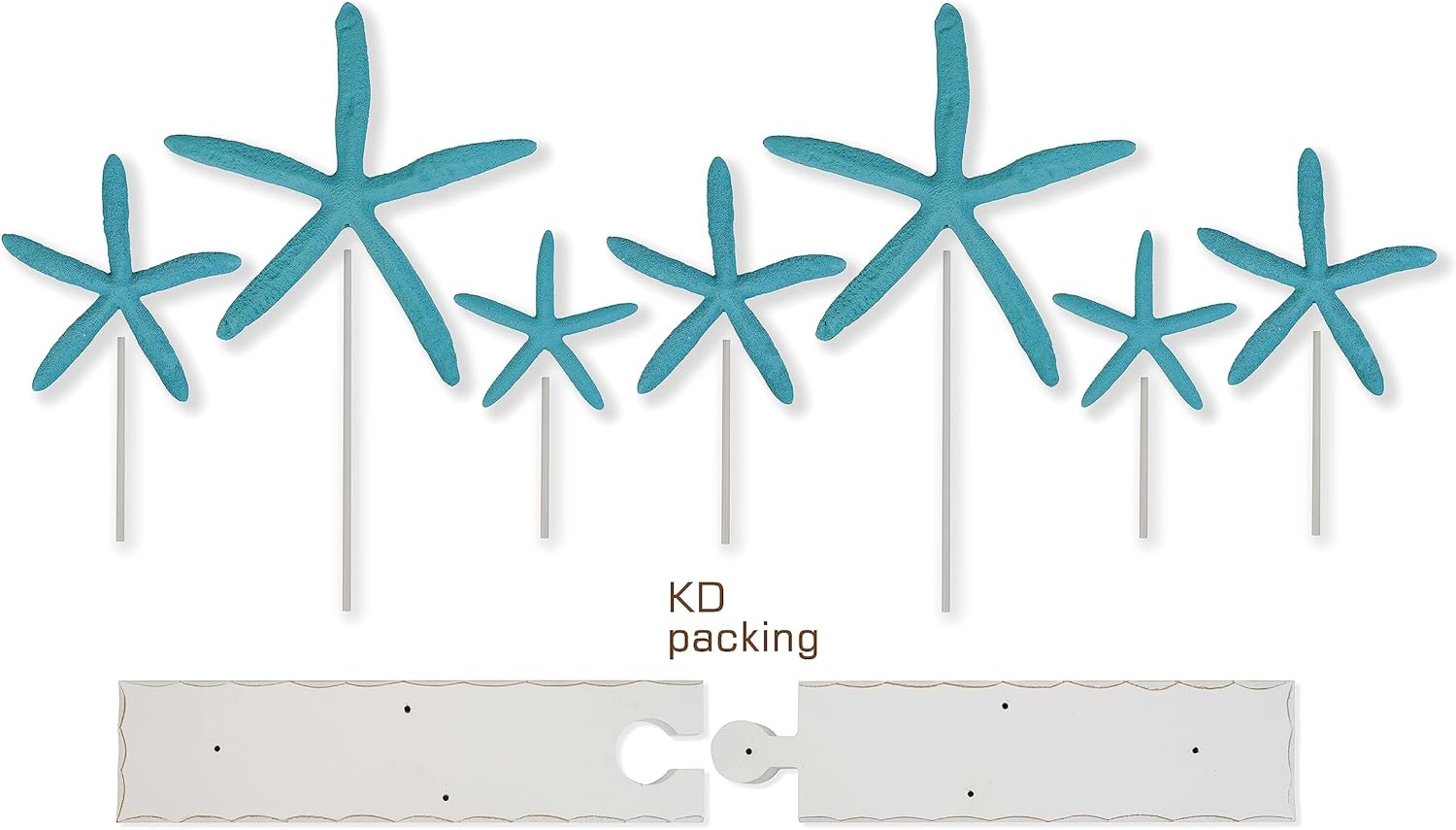SAILINGSTORY – Decoración de estrella de mar para decoración de playa costera para el hogar, playa, baño, decoración náutica del océano, grande