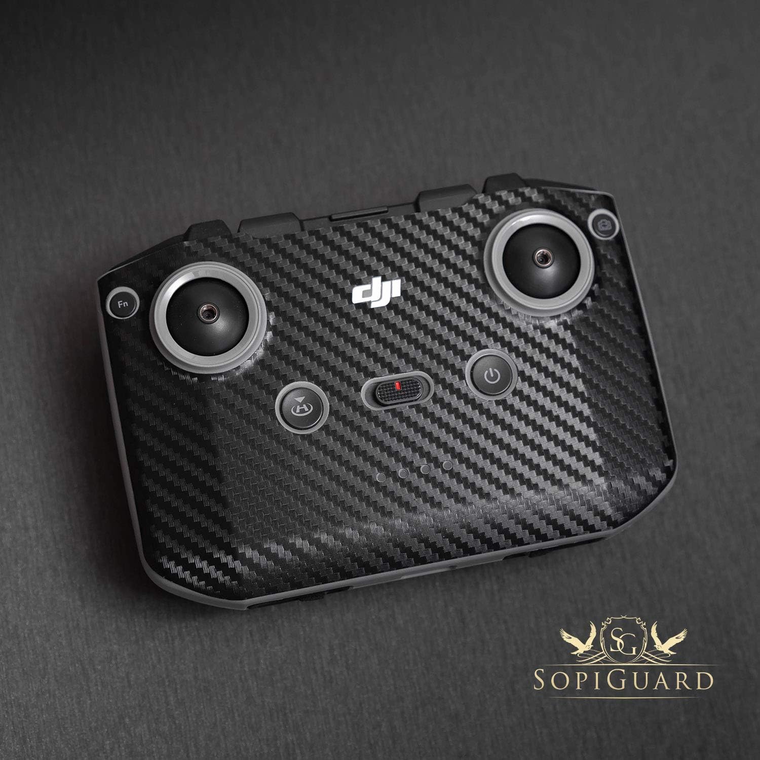 SopiGuard Skin for DJI Mavic Air 2s – Juego completo de calcomanías de vinilo de precisión + controlador + 3 fundas de batería (amarillo neón)