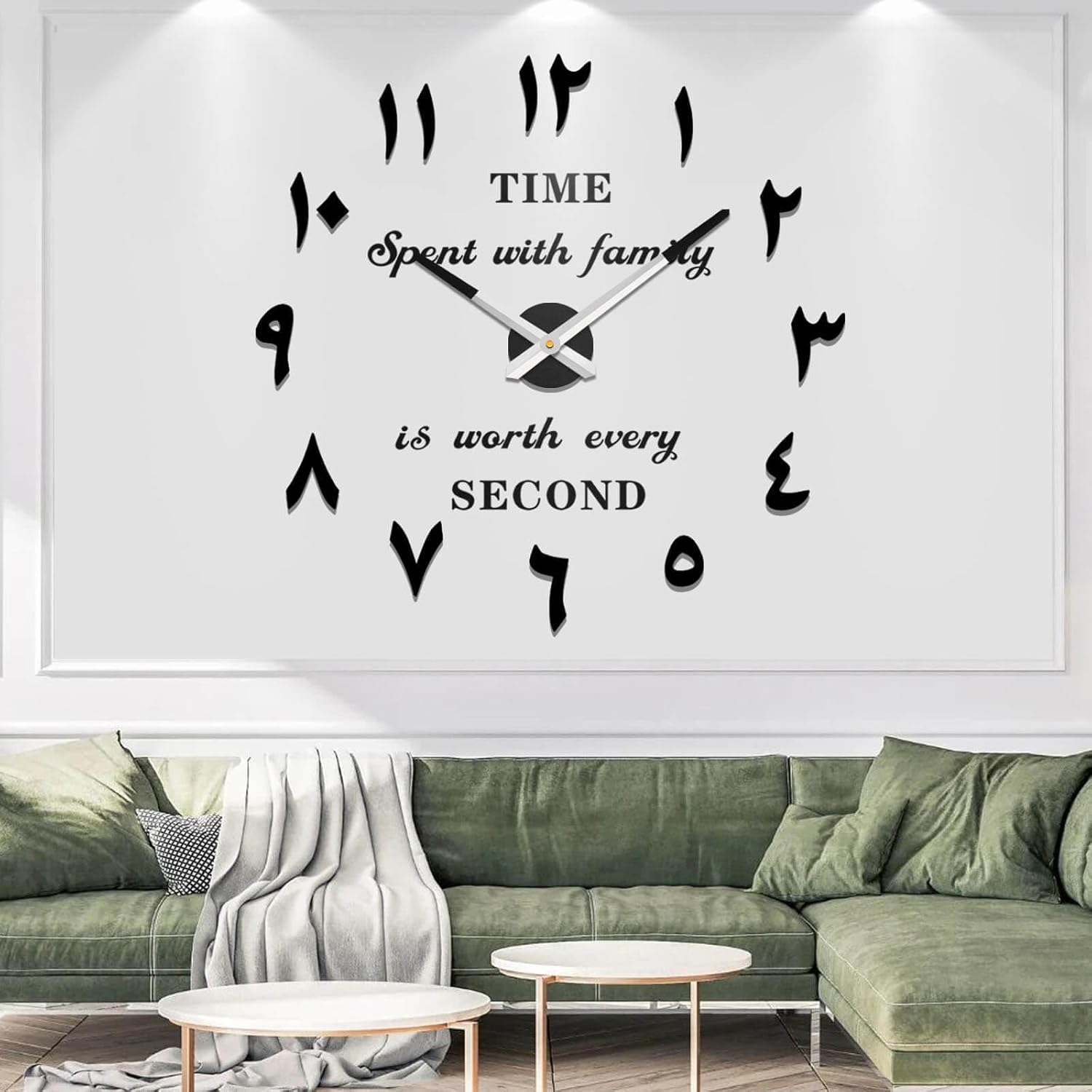 VANGOLD Reloj de pared para decoración de sala de estar