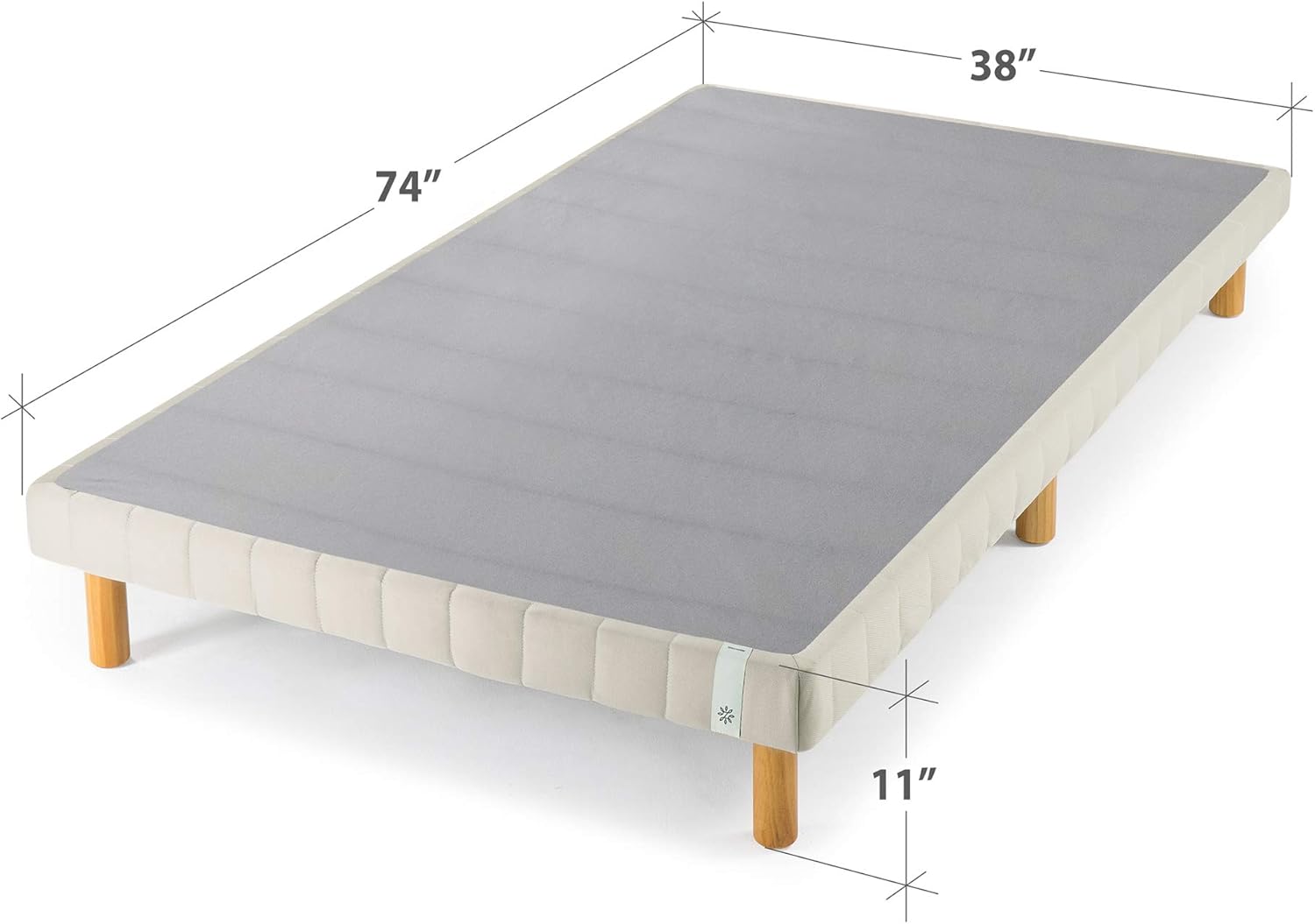 ZINUS Good Design Justina – Base de colchón de metal, plataforma de 11 pulgadas, no necesita somier, tamaño individual