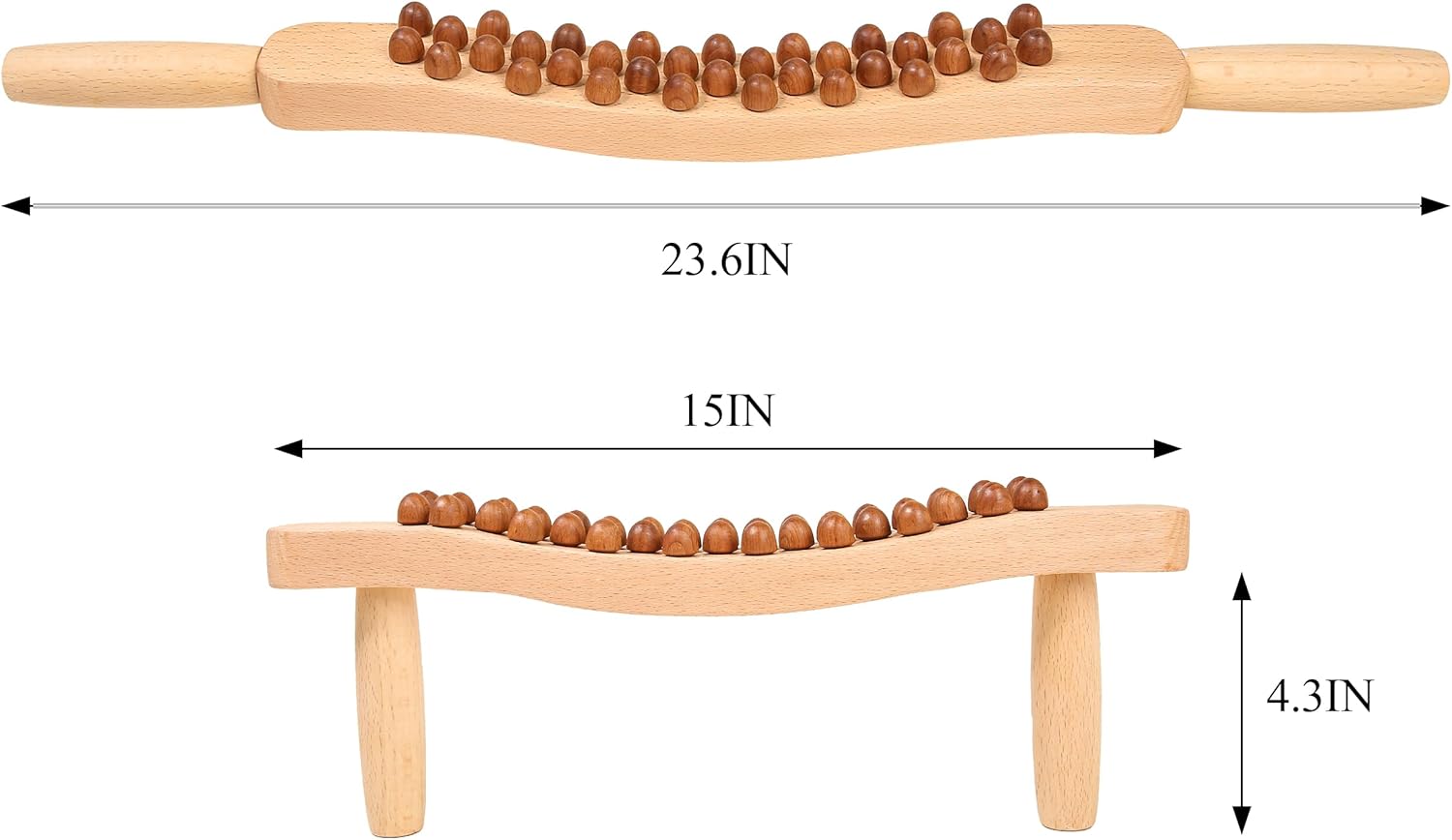 Guasha – Herramienta de masaje de madera para masaje de drenaje linfático corporal, herramientas de escultura para terapia de madera, anticelulitis,