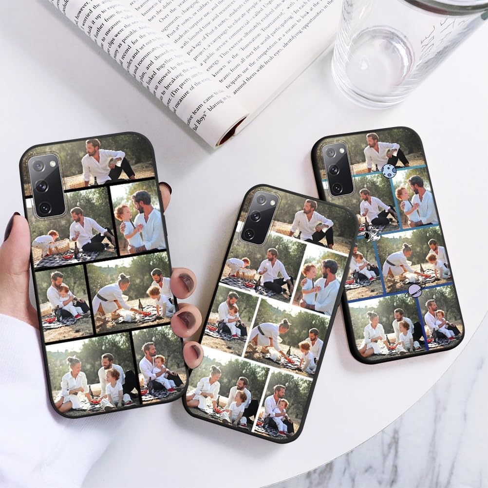 Eouine Funda de teléfono personalizada para Samsung S20 FES20 LiteS20Edition (6.5 pulgadas), fundas personalizadas para teléfono con imagen, funda