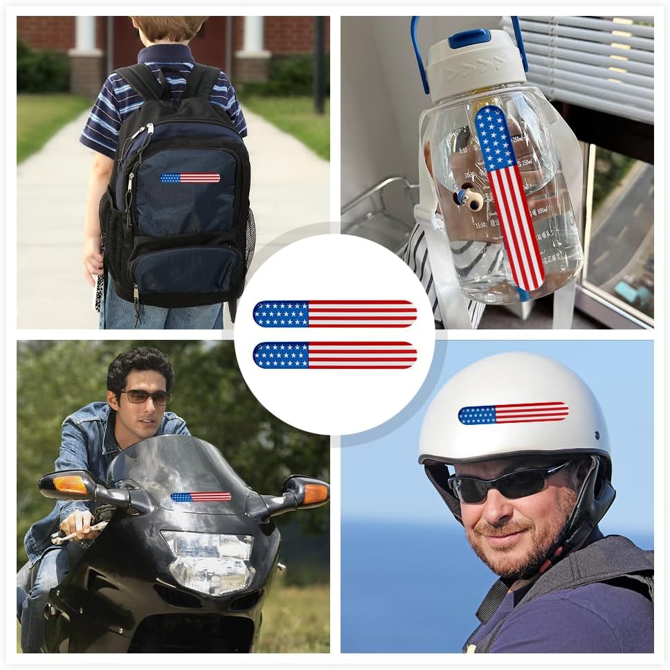 iayokocc 2 insignias de metal con la bandera estadounidense, calcomanía de automóvil para camión, accesorio para parachoques de automóvil,