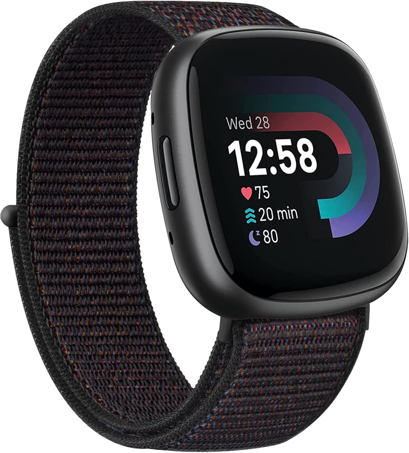 Amzpas Correa de nailon para Fitbit Versa 4  Versa 3 y Fitbit Sense 2  Sense para mujeres y hombres, correa de repuesto suave y transpirable