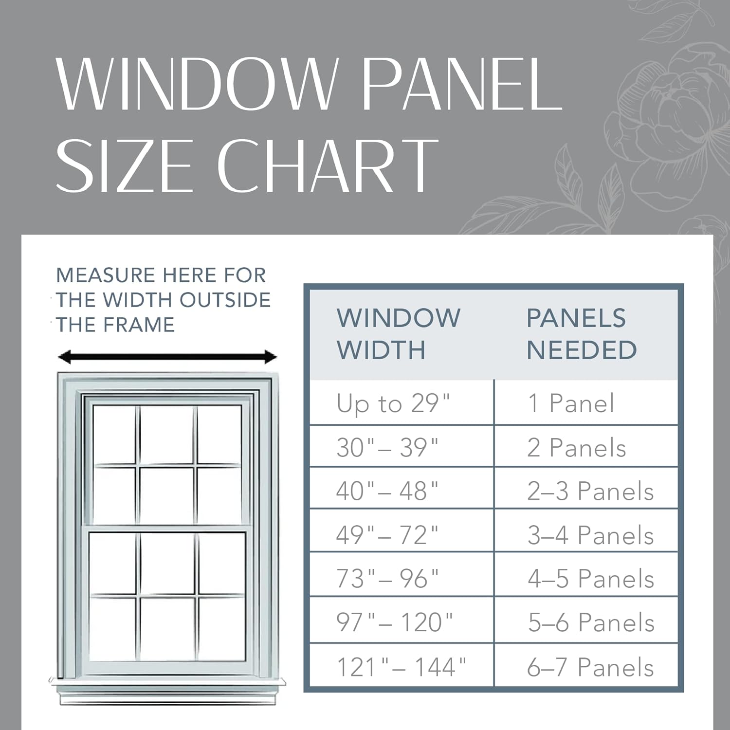 Elrene Home Fashions 026865643039 – Cortina de ventana para interiorexterior con solapa sólida en la parte superior