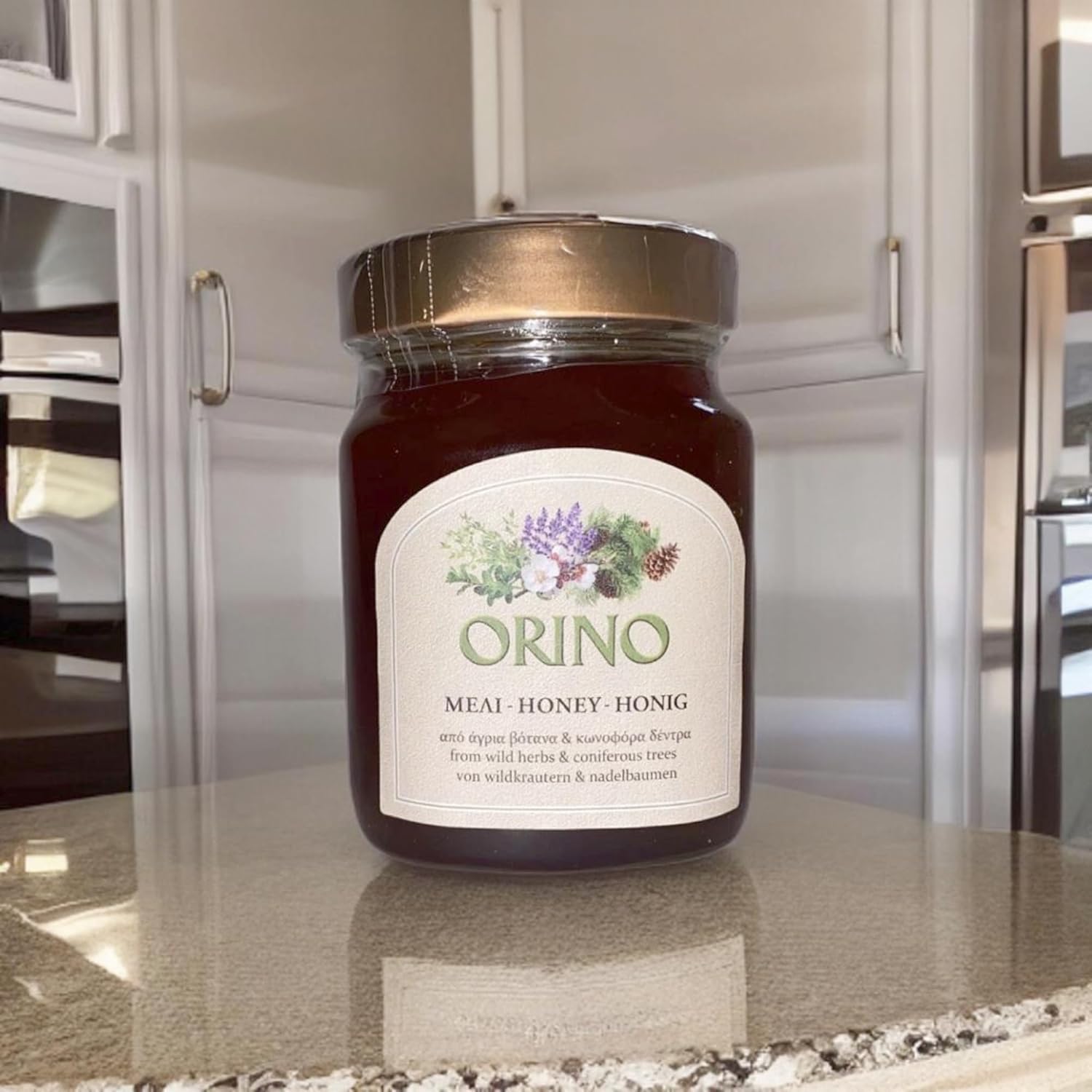 Miel griega (Orino) de flores de coníferas y hierbas silvestres 15.87 oz