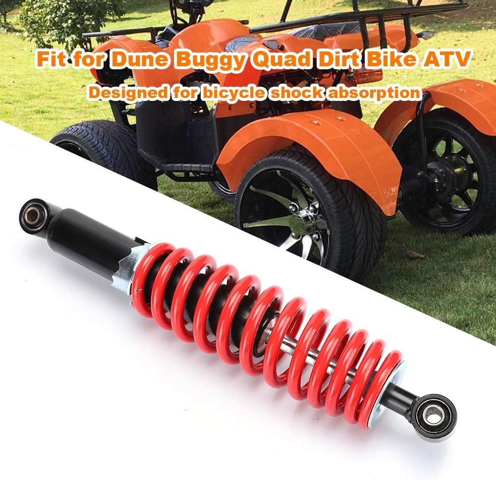Aramox Suspensión de choque, 13.780 in13.8 pulgadas, amortiguador trasero universal para Dune Buggy Quad Dirt Bike ATV