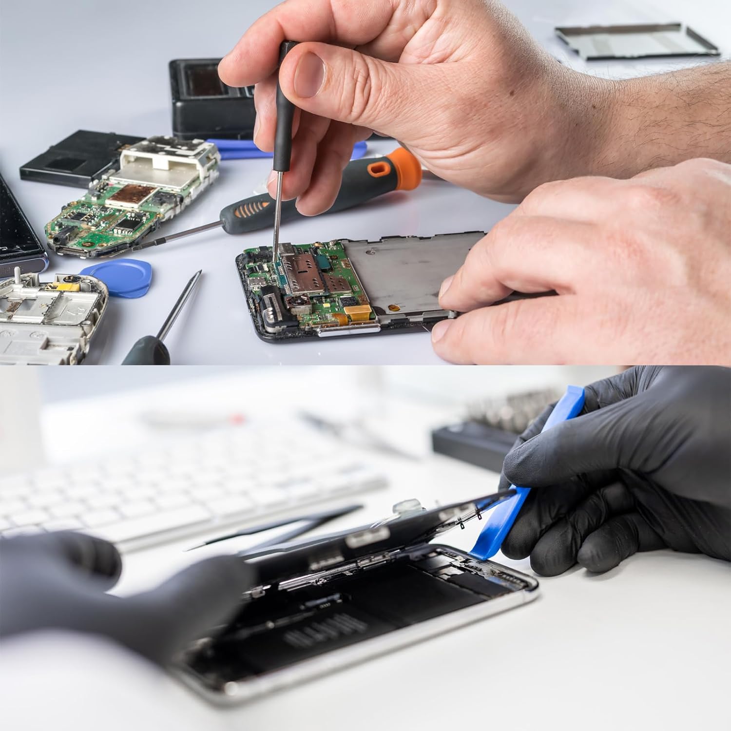 MECCANIXITY 30 Uds. ultra finas herramientas de apertura de palanca de teléfono de plástico para teléfono móvil, PC, tableta, portátil, pantalla