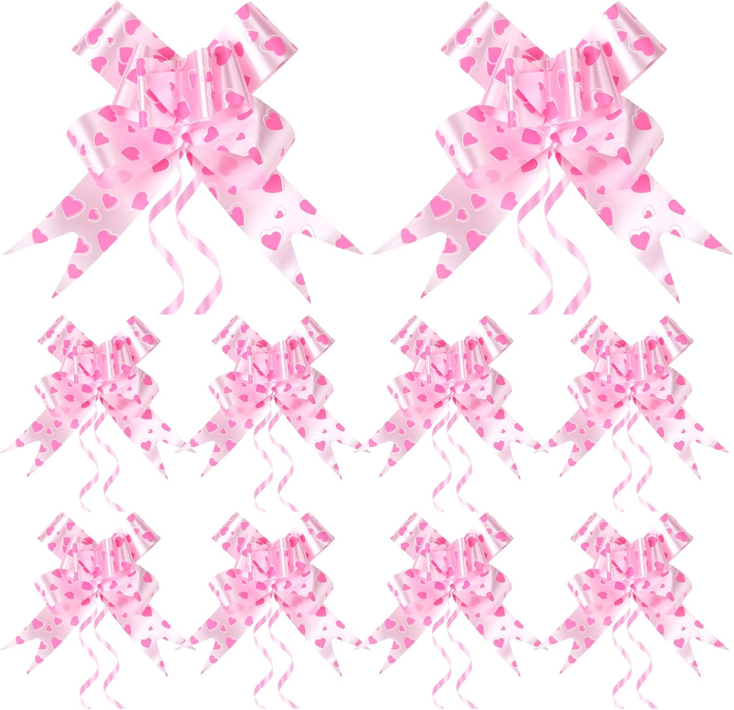 Lazos pequeños para envolver regalos, cintas y lazos para regalos, lazos para envolver regalos, lazos para el día de la madre, 100 unidades, rosa