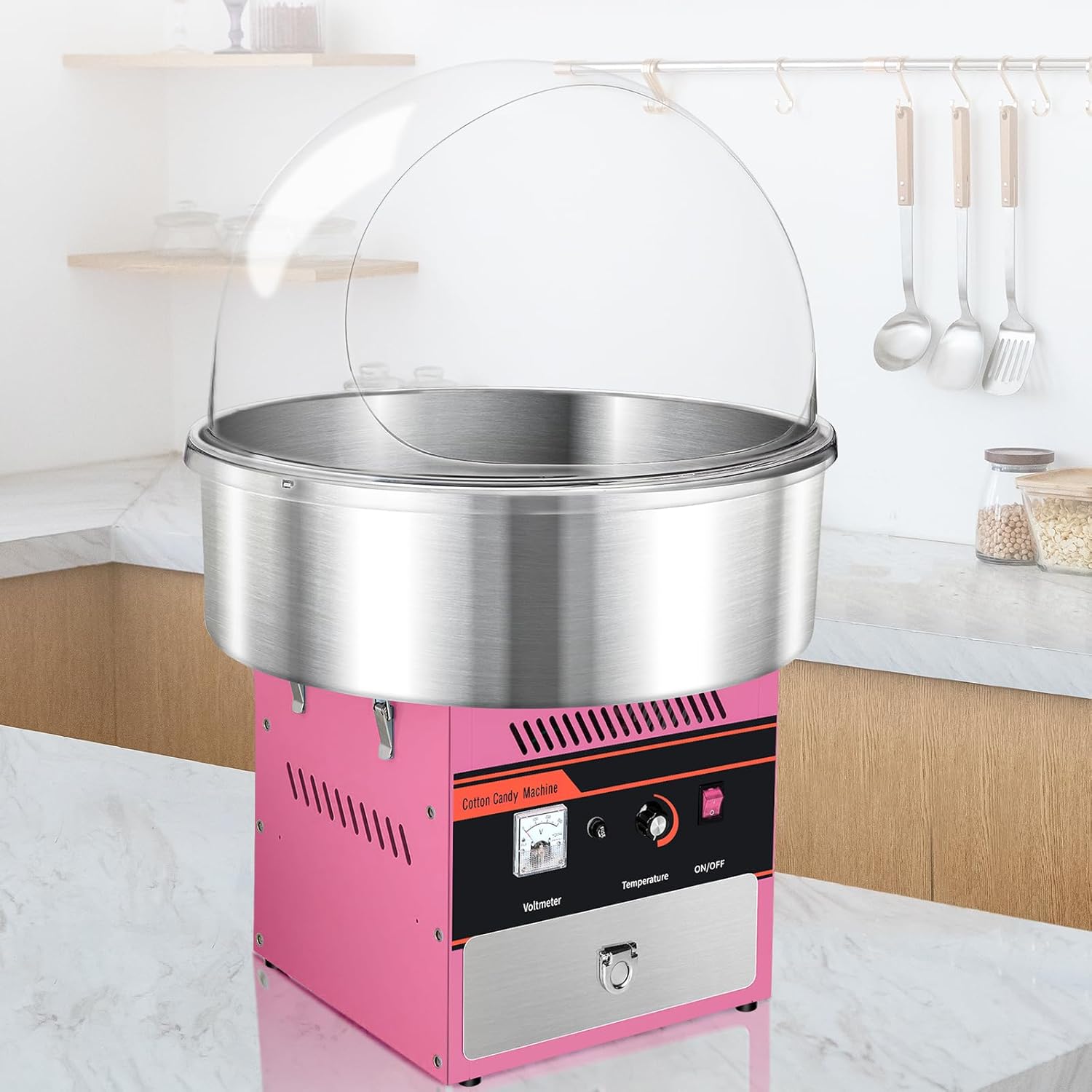 20 pulgadas comercial algodón caramelo máquina cubierta burbuja escudo cubierta cubierta cubierta cúpula para el dispositivo fabricante de hilo de