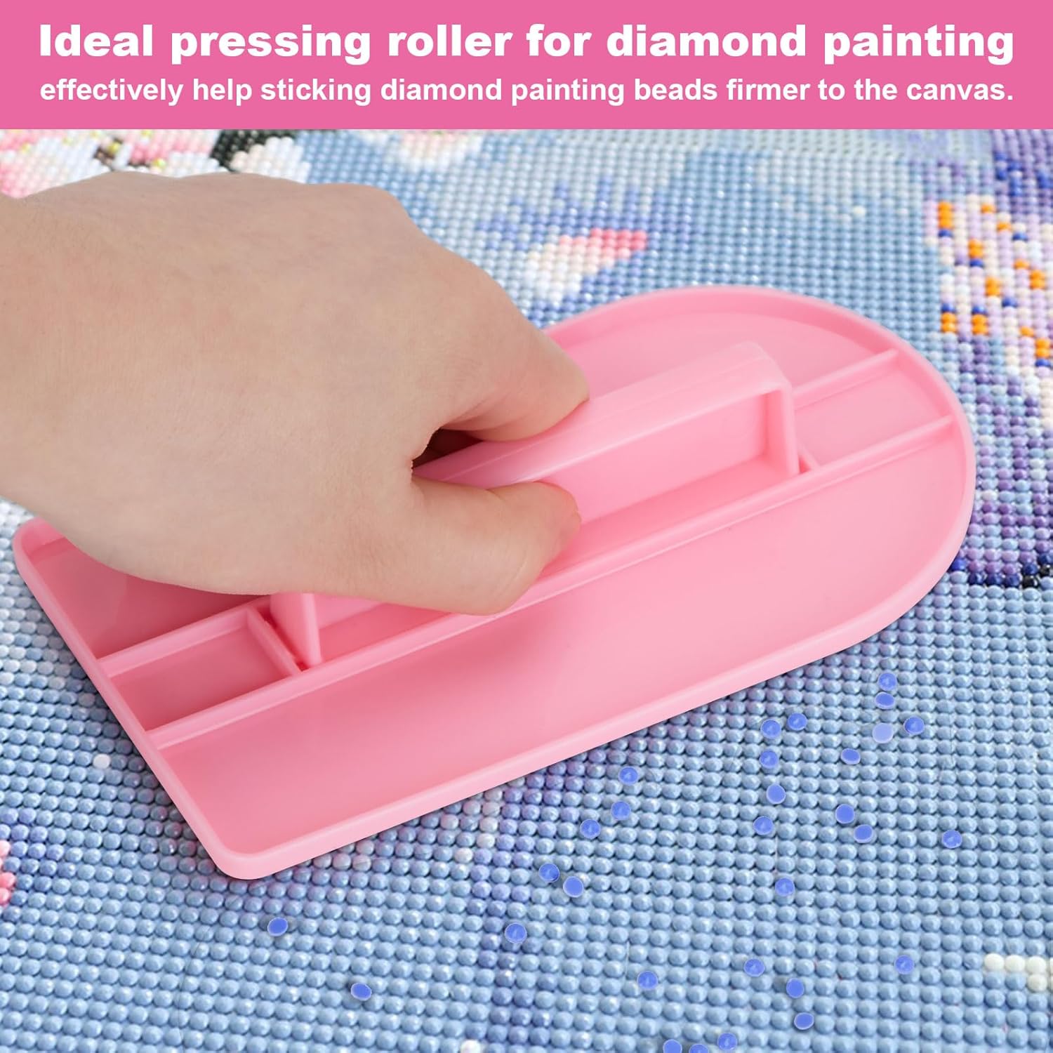 Fixm Contenedor de almacenamiento de pintura de diamante, 60 ranuras para accesorios de pintura de diamantes y caja de almacenamiento portátil de