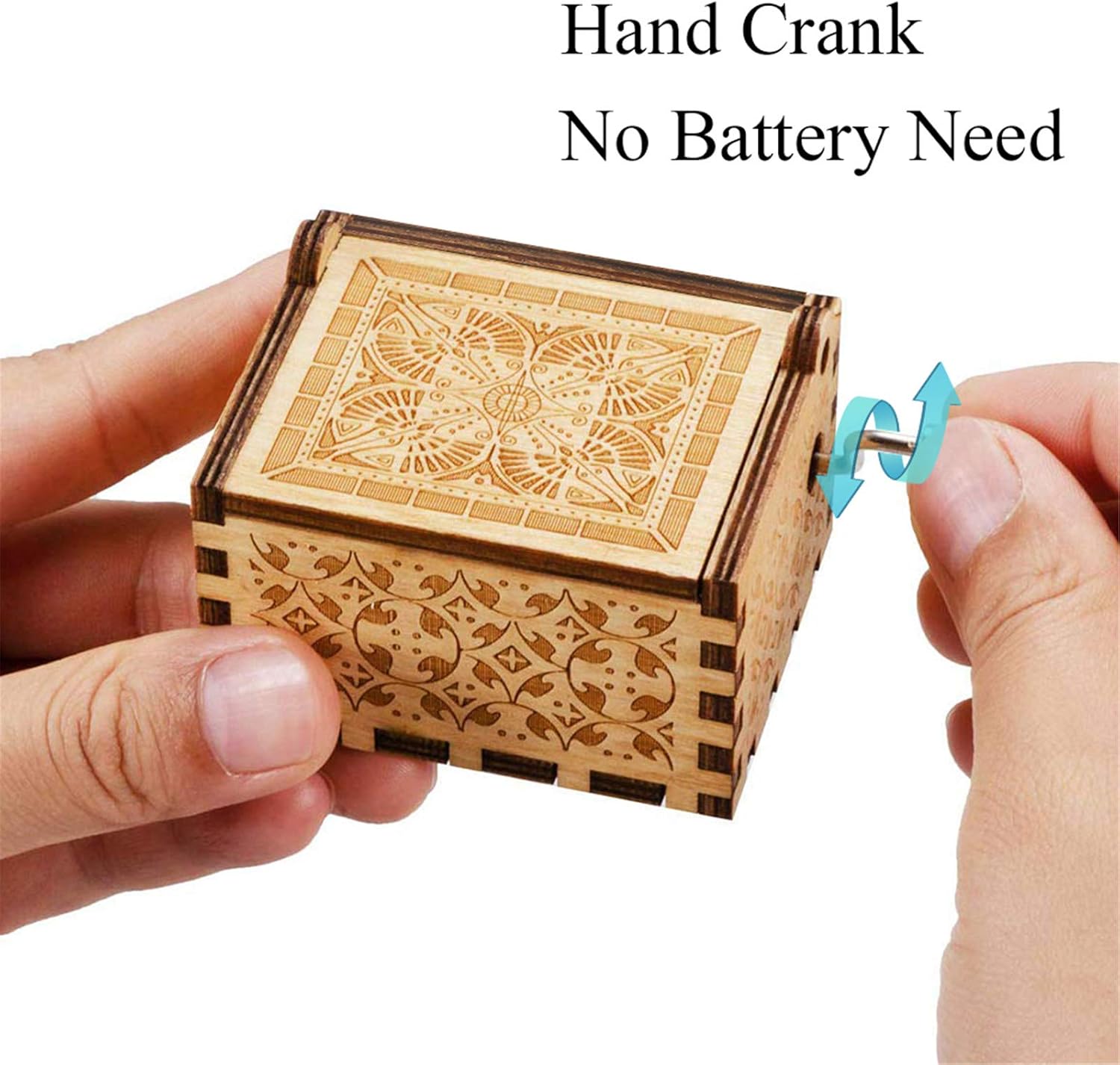 Can’t Help Falling in Love – Caja de música de madera hecha a mano con grabado, bonitas cajas musicales de regalo para amor, novio, novia, marido,