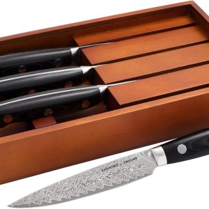 ZWILLING KRAMER – Juego de cuchillos para carne, 4 piezas, colección EUROLINE Stainless Damascus ZWILLING KRAMER – Juego de cuchillos para carne, 4 piezas, colección EUROLINE Stainless Damascus