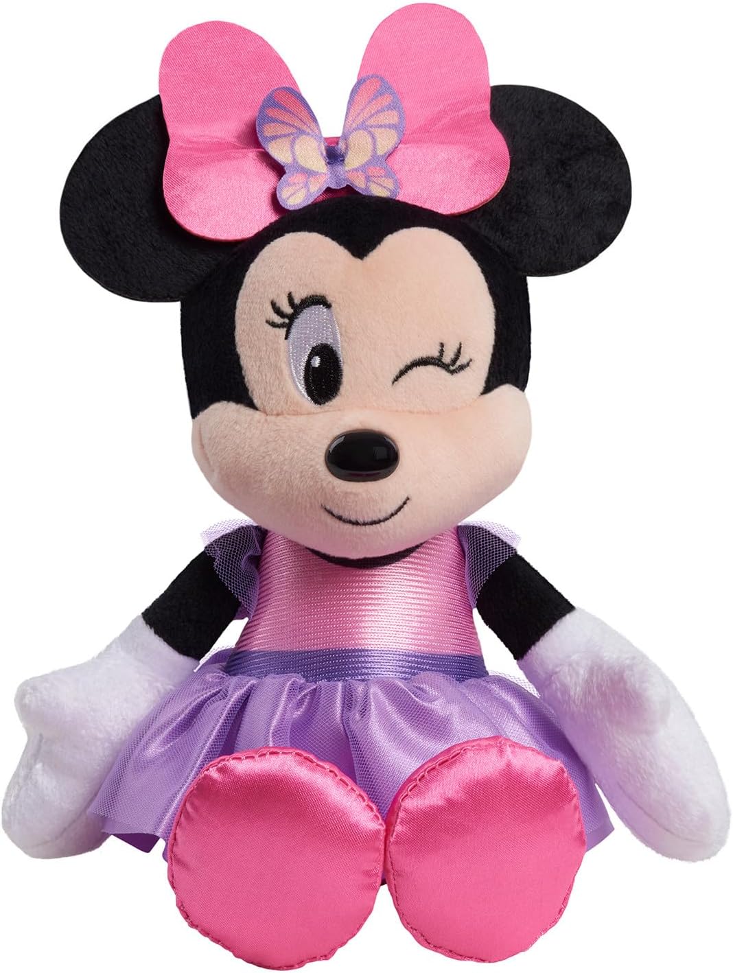 Just Play Disney Junior Minnie Mouse Ballerina – Animal de peluche pequeño, con licencia oficial para niños de 2 años en adelante