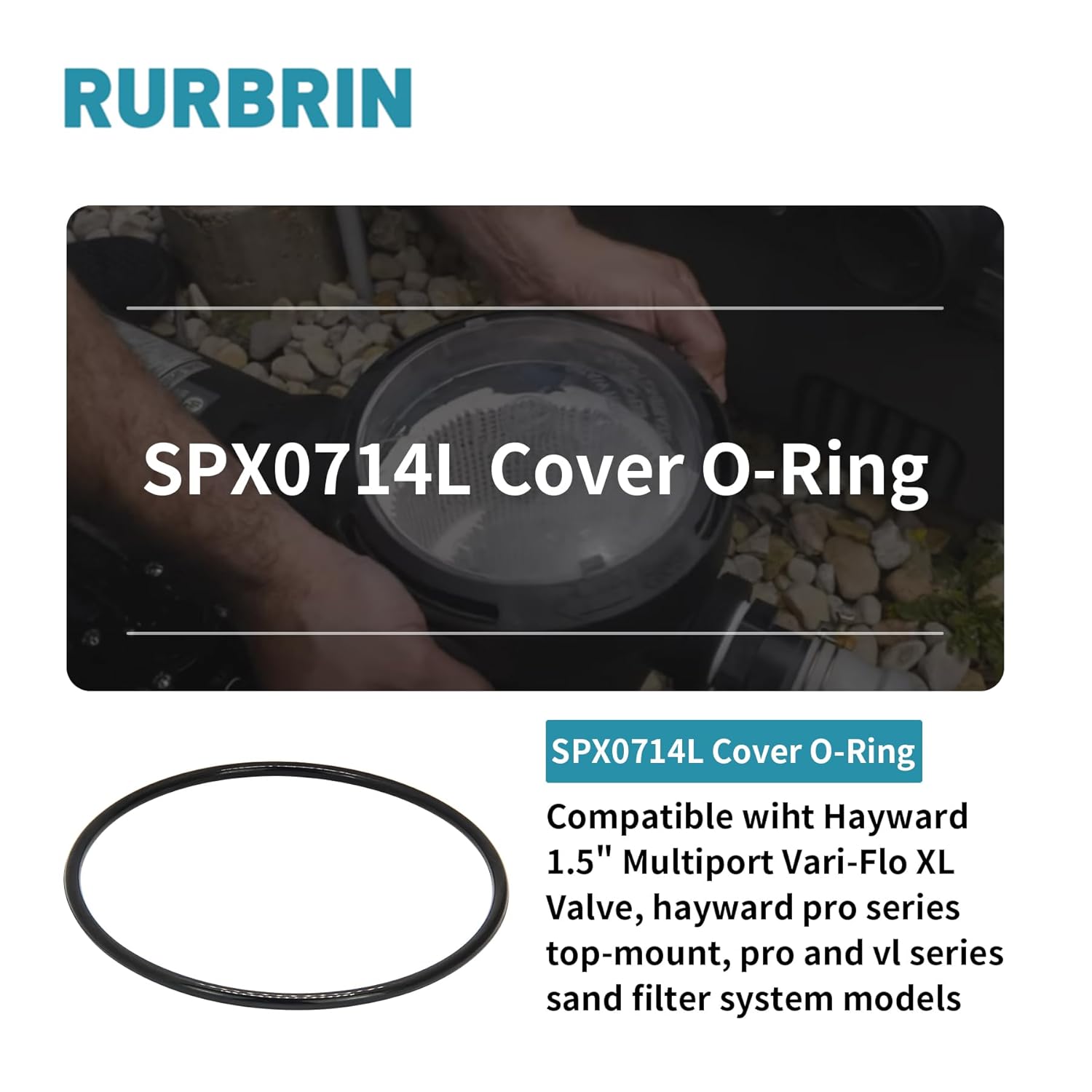 (1 unidad) SPX0714L – Junta tórica para válvula Hayward Vari-Flo XL modelo SP0714T O-336 y sistemas de filtro de arena
