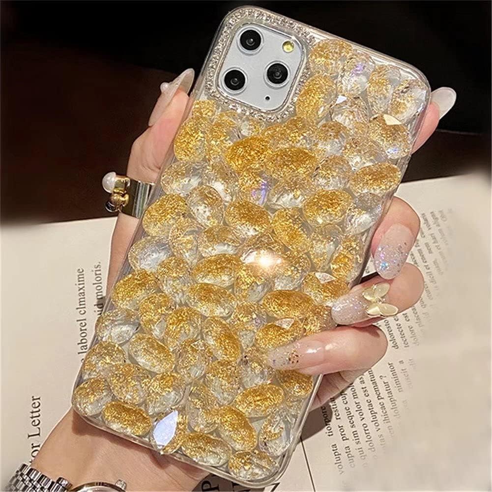 Funda para Moto G Power 2022, funda 3D hecha a mano con diamantes de imitación de lujo, calabaza, oso, flor de cristal con purpurina para Motorola