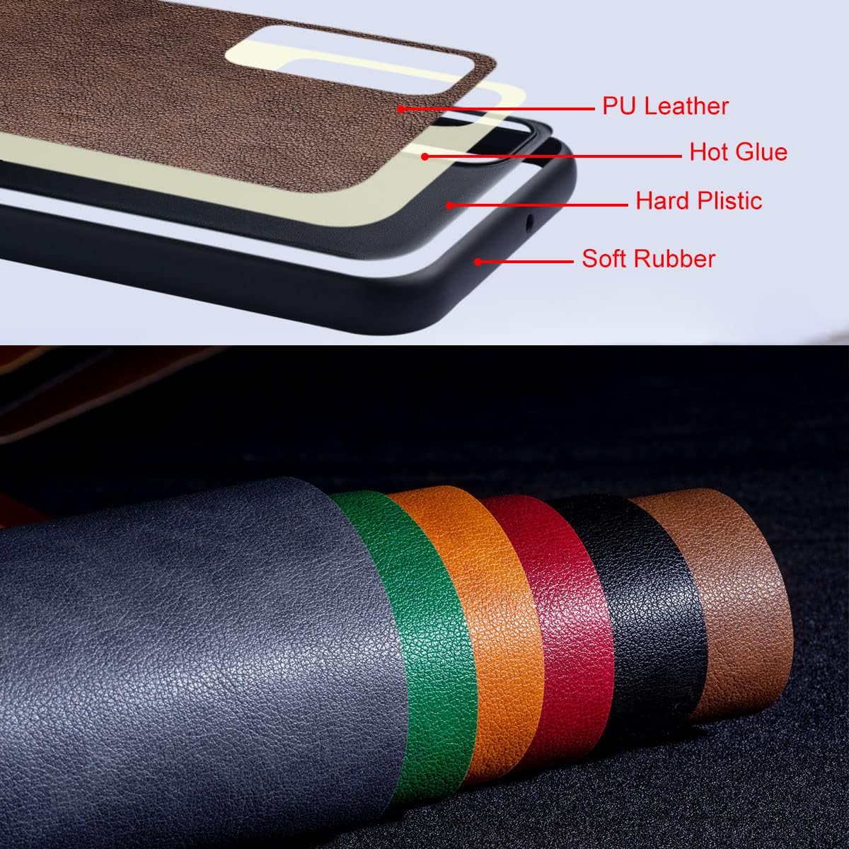 AIORIA Funda para Google Pixel 7A, funda de cuero prémium para teléfono, diseño retro, funda protectora completa para Google Pixel 7A 5G (café)
