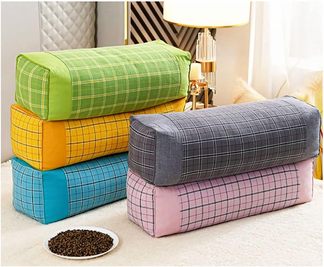 Almohada de cuello de trigo sarraceno, almohada orgánica de trigo sarraceno para dormir, ajustable, transpirable para un sueño fresco, soporte