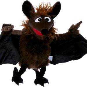 Living Puppets – Ren el murciélago volador de 26 pulgadas, marioneta de mano de felpa para niños y niñas Living Puppets – Ren el murciélago volador de 26 pulgadas, marioneta de mano de felpa para niños y niñas