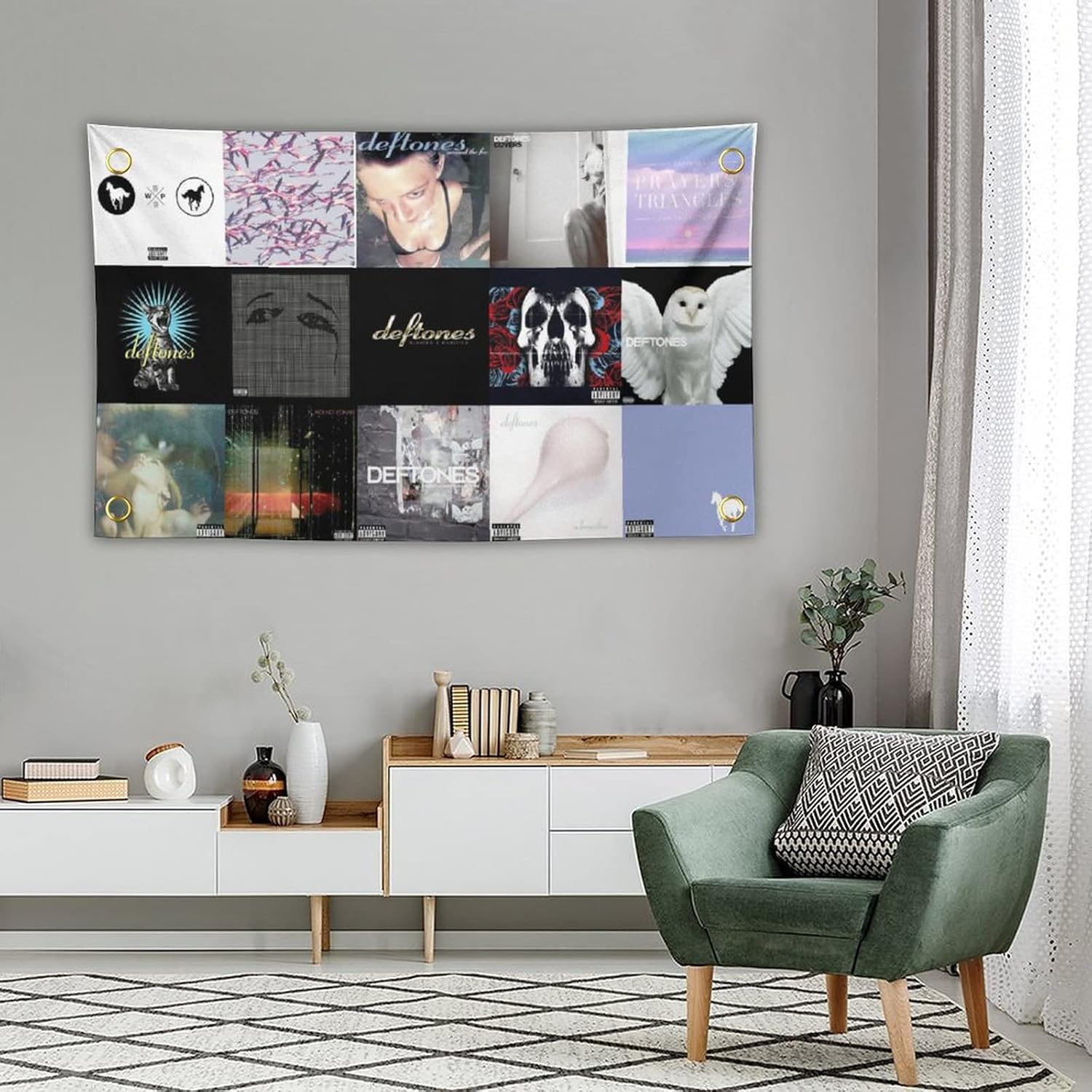Edazaf Tapiz de bandera de collage para dormitorio, decoración universitaria para colgar en la pared, 3 x 5 pies, póster para interiores y exteriores