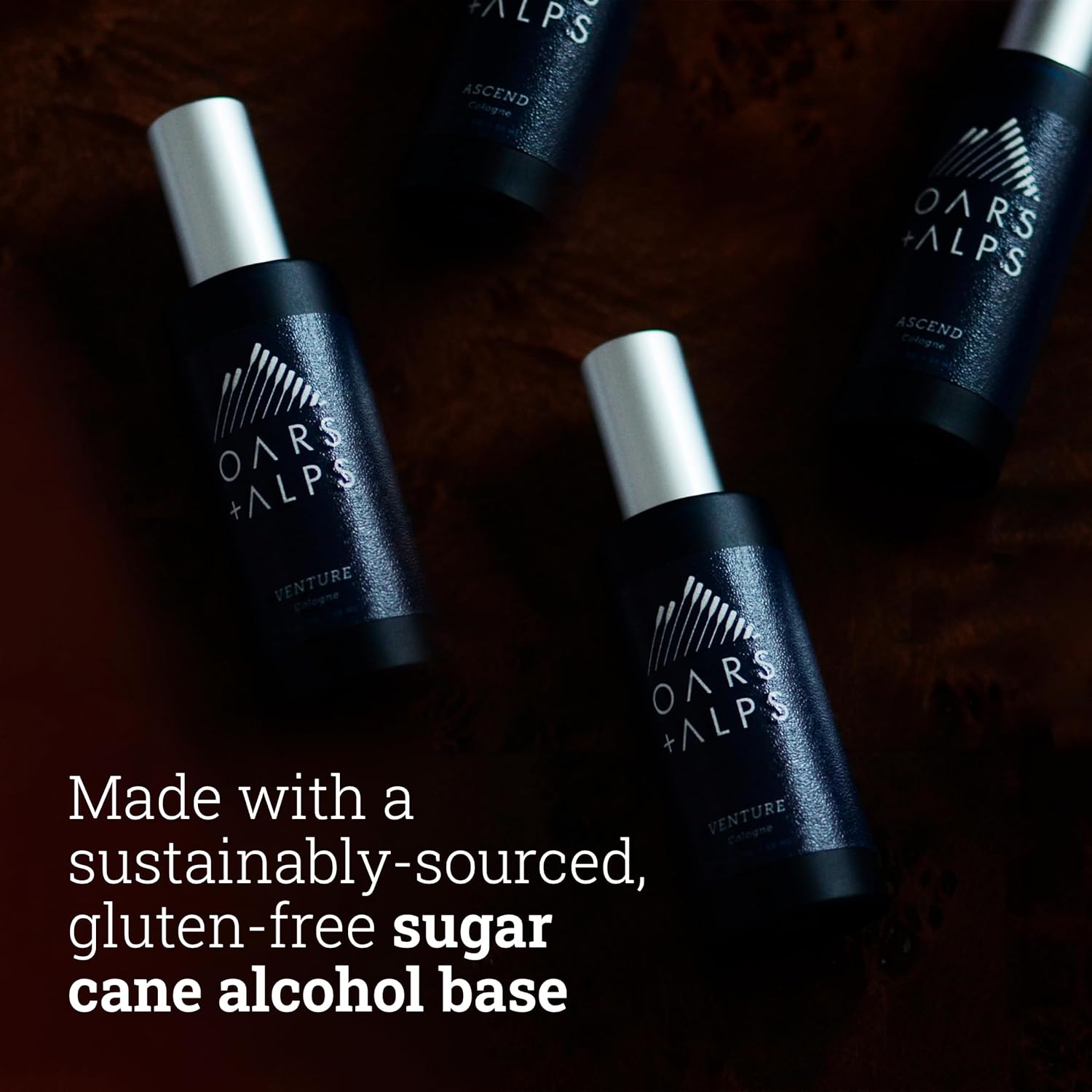 Oars + Alps Venture Colonia y spray corporal, mezcla notas cítricas refrescantes con aromas a base de hierbas, apto para TSA, 1 onza líquida