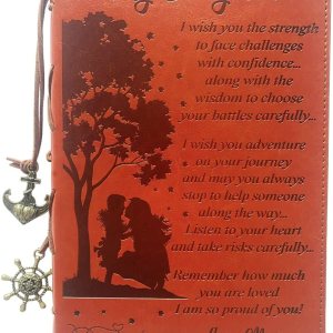 TNJ1 – Cuaderno de cuero con texto en inglés “To My Daughter”, con texto en inglés “To My Daughter”, con texto en inglés “To My Daughter”, diseño de TNJ1 – Cuaderno de cuero con texto en inglés “To My Daughter”, con texto en inglés “To My Daughter”, con texto en inglés “To My Daughter”, diseño de