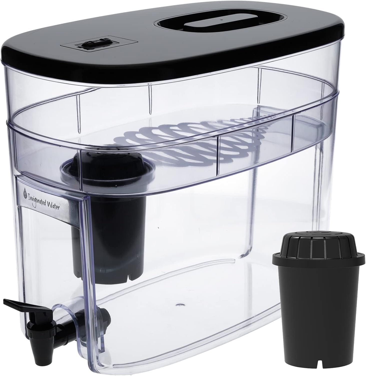 Invigorated Water Máquina de agua alcalina, sistema de filtro de agua alcalina, dispensador de filtro de agua de encimera para el hogar u oficina,