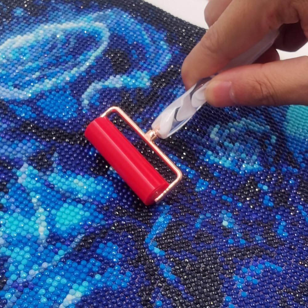 SENHAI Juego de 2 pinturas artísticas con diamantes, bolígrafos de arte de diamante, puntas inoxidables, accesorios de pintura de diamante 5D,