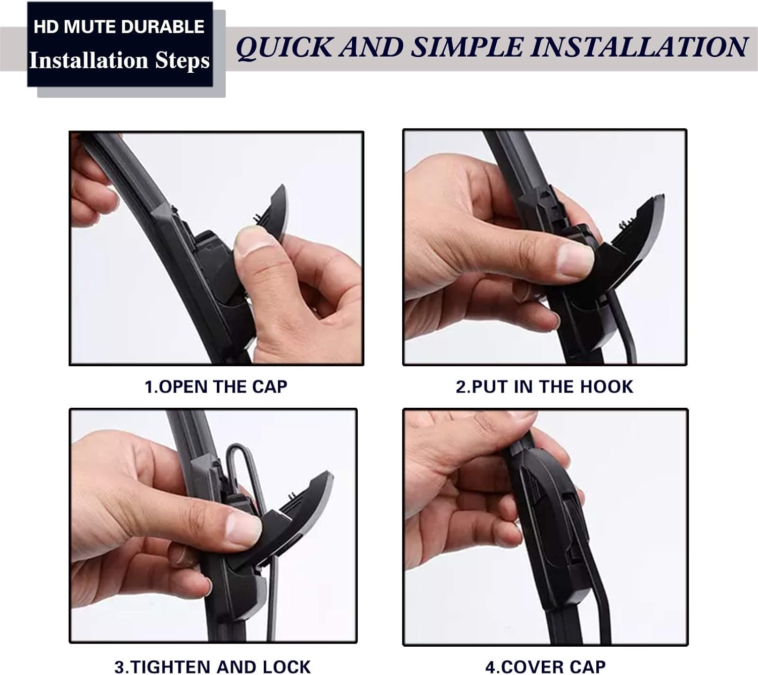 HRSNO Limpiaparabrisas de 24 + 20 pulgadas con limpiaparabrisas trasero de 12 pulgadas, repuesto automotriz para BMW X5 2014-2018, fácil de instalar