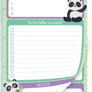 Panda To Do List Bloc de notas 50 hojas de 5.5 x 8.5 pulgadas, organizador diario de lista de verificación y planificador Regalos de panda para Panda To Do List Bloc de notas 50 hojas de 5.5 x 8.5 pulgadas, organizador diario de lista de verificación y planificador Regalos de panda para