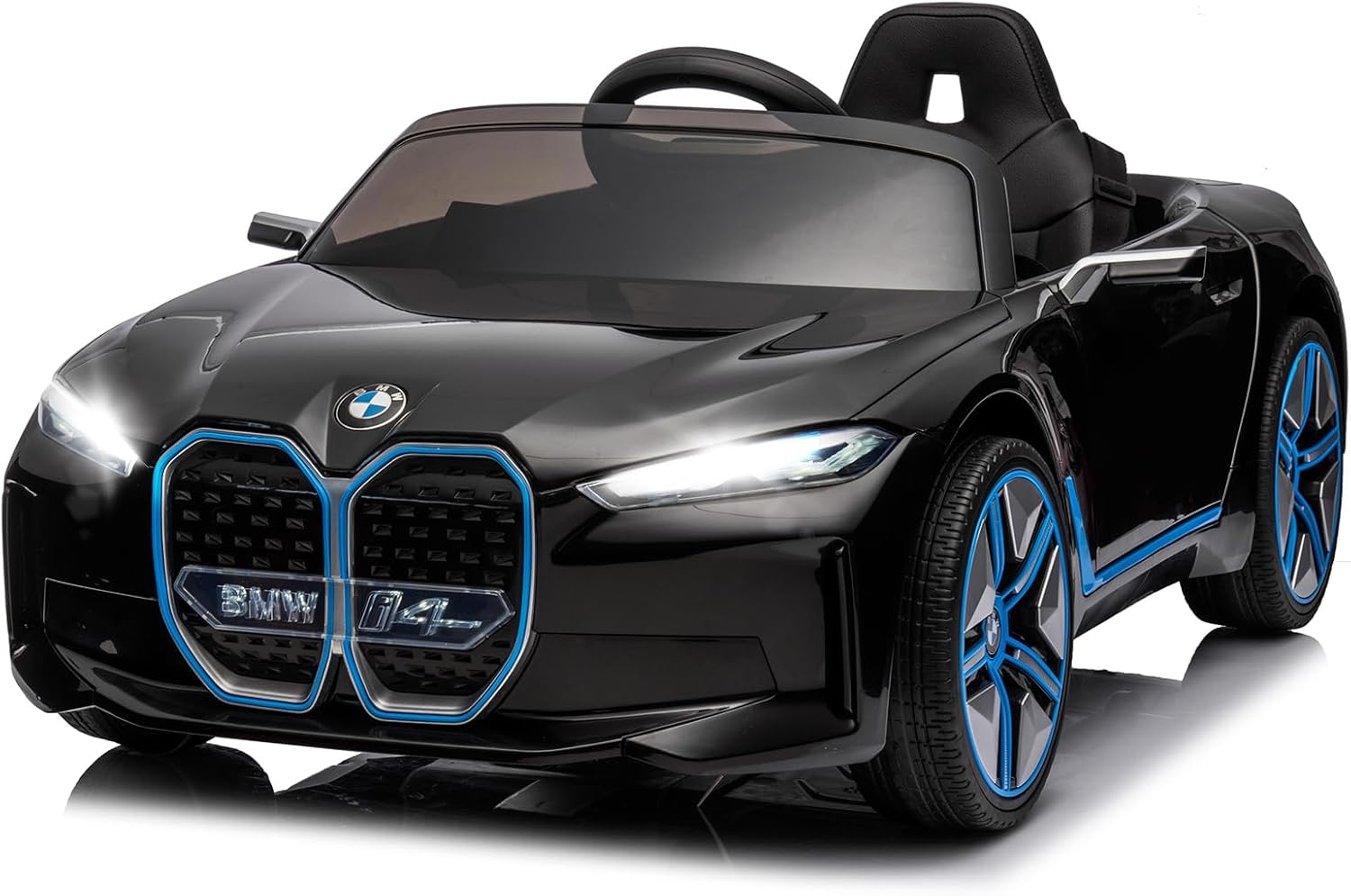 VPQS Vehículo eléctrico de 12 V para niños, con 4 ruedas, batería con control remoto para padres, BMW, juguetes para niños pequeños, para niños de 1
