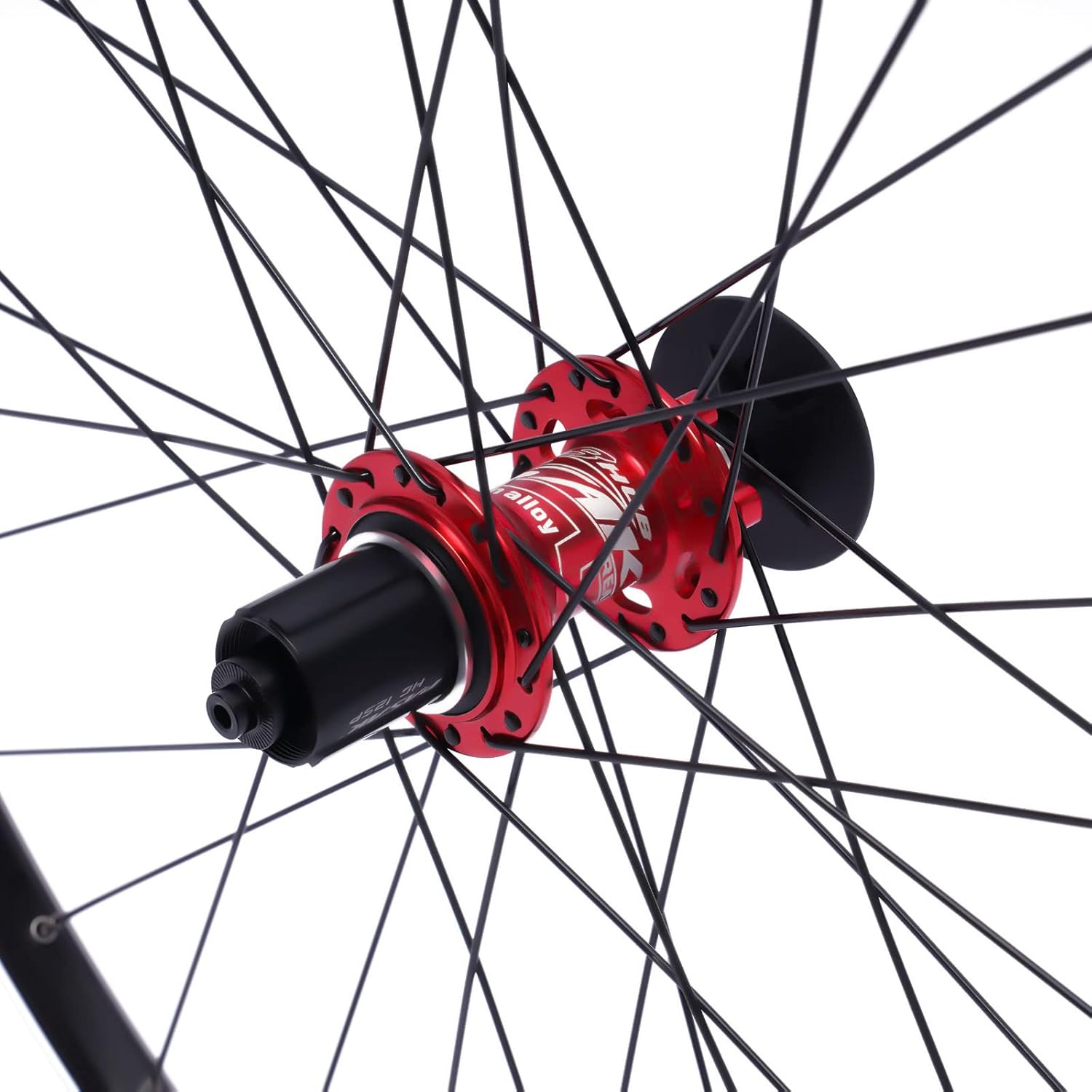 Juego de ruedas para bicicleta de montaña, 27.5 pulgadas, 12 velocidades, aleación de aluminio, freno de disco MTB, freno de disco negro de seis