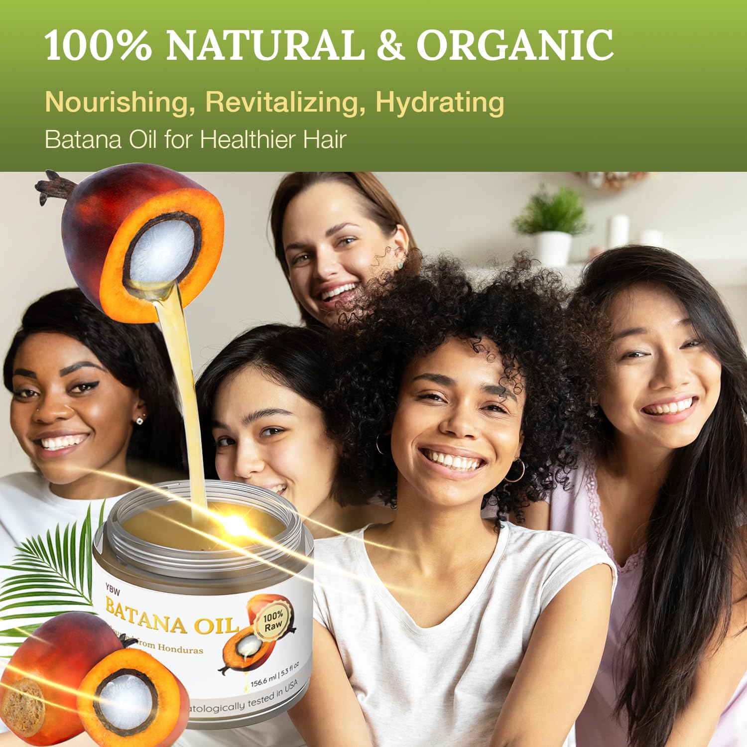 Aceite de batana crudo para el crecimiento del cabello, 100% natural, puro, sin refinar y orgánico Dr. Sebi Batana Oil crudo de Honduras previene la