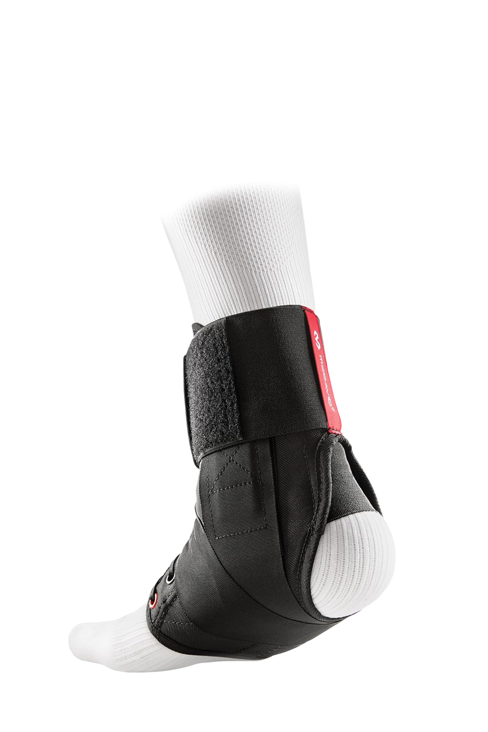 McDavid Tobillera ultraligera 195 con correa de figura 8, negro, XS
